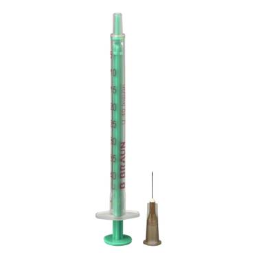 Insulin syringes for U 40 insulin with enclosed needle-Injekt 40 Duo