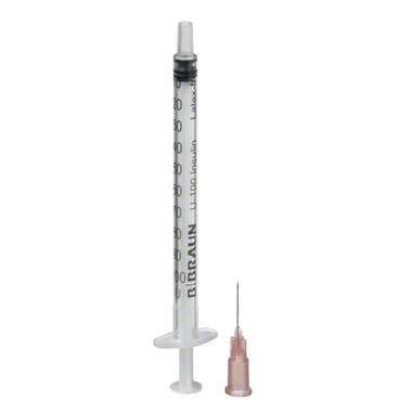 Insulin syringes for U 100 insulin with needle-Omnifix® 100 Duo