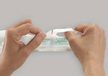 Actreen® Hi-Lite Cath (Woman): Opening system - With background-Actreen® Hi-Lite Cath (Woman)