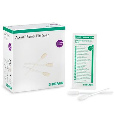 Swabs with primary and secondary packaging-Askina® Barrier Film - Swabs