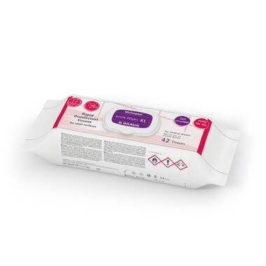 42 disinfectant tissues-Meliseptol® acute Wipes XL