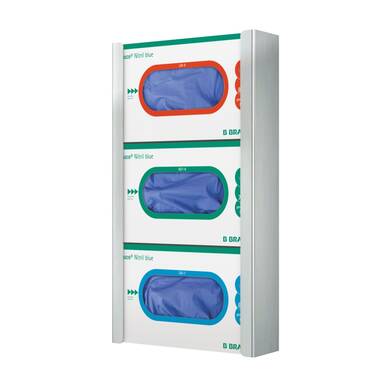 Product picture-TRIO glove dispenser wall bracket