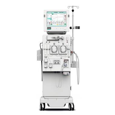 Hemodialysis machine-Dialog+ frontal view without lines