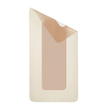 Beige foam dressing with silicone adhesive 5.5X12-Askina® DresSil Border Lite 5.5X12